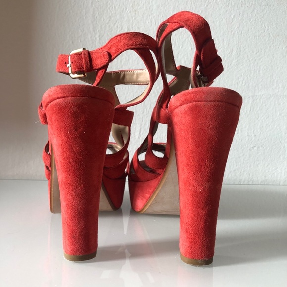 Zara Collection Blood Orange Platform Heels - Picture 9 of 9